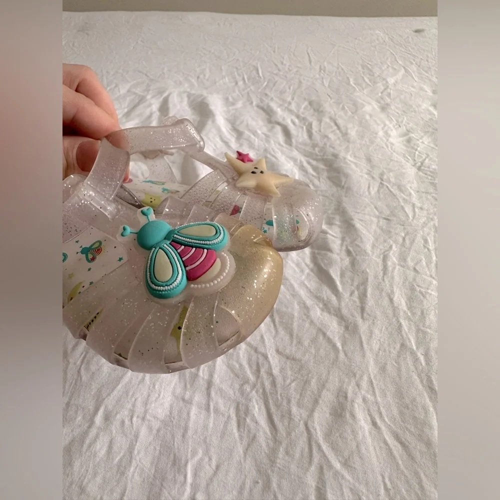 Zaxy Glow in the Dark Soft Jelly bumblebee & Star Sandal